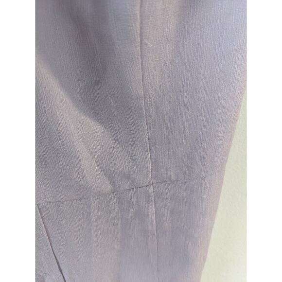 Superdown Size Small Gloria Flutter Smocked Jumpsuit Lilac Purple Belted Pockets - Picture 3 of 16